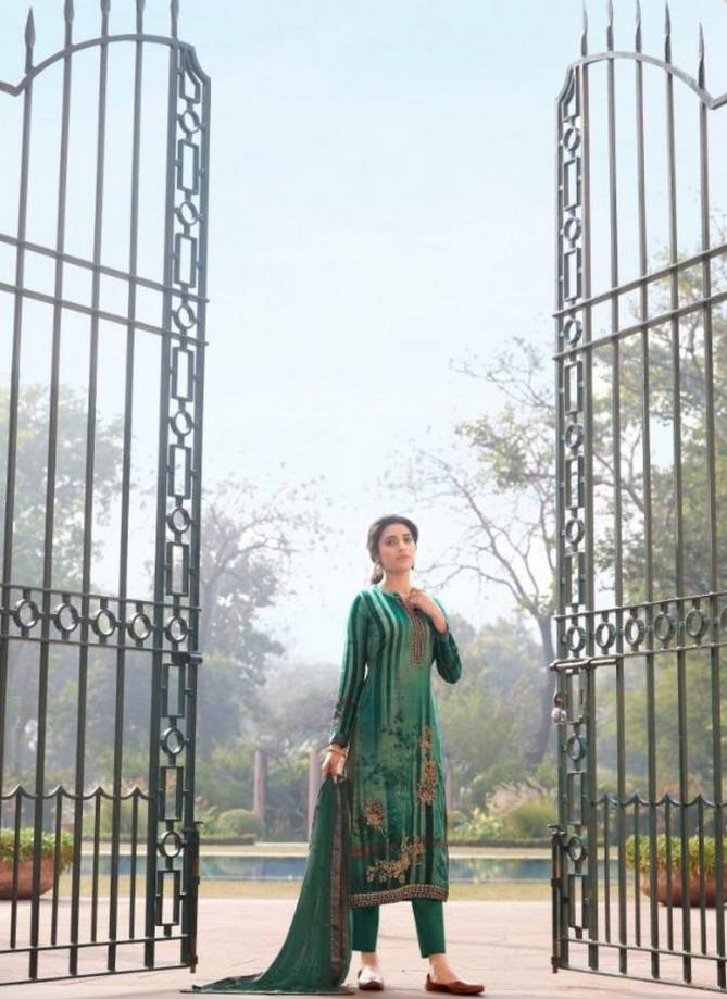 KARMA LAMHAA VOL-2 Latest Fancy Designer Heavy Casual Wear Pure Jam Satin Digital Print With hand Work Salwar Suit Collection
